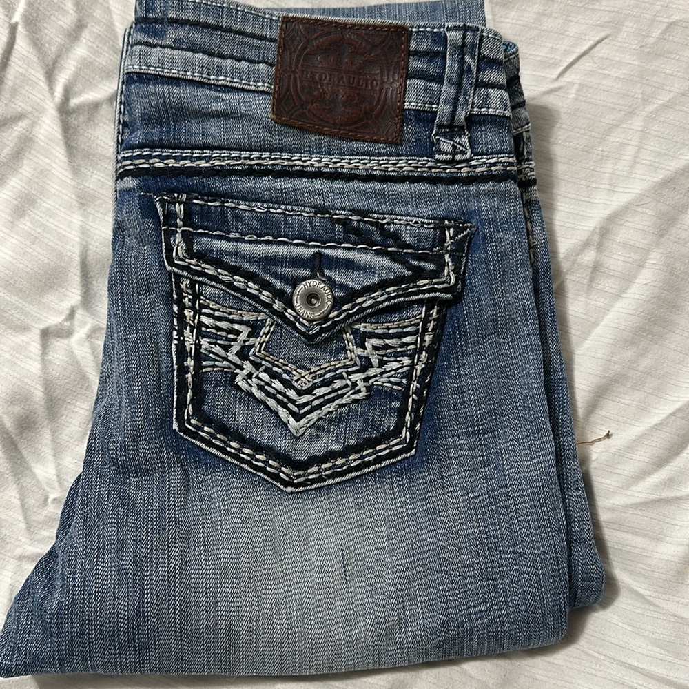 Hydraulic Women's Faded Blue Boot Cut Jeans